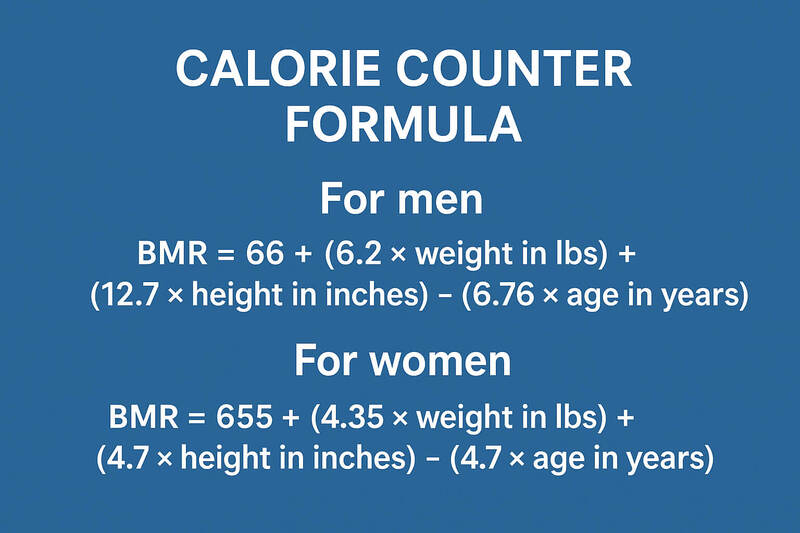 Calorie Formula Online – Calorei formulas for weight maintenance and weight loss